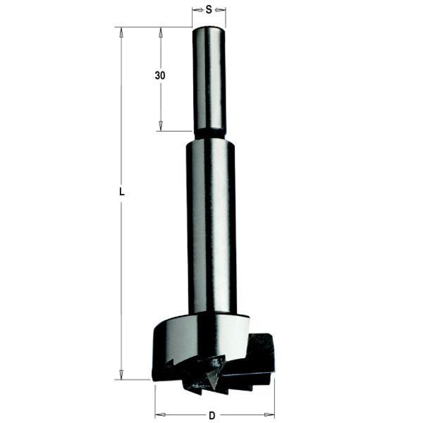 Фото 10x90 Z=2+2 S=8x30 RH сверло Форстнера в интернет-магазине ToolHaus.ru